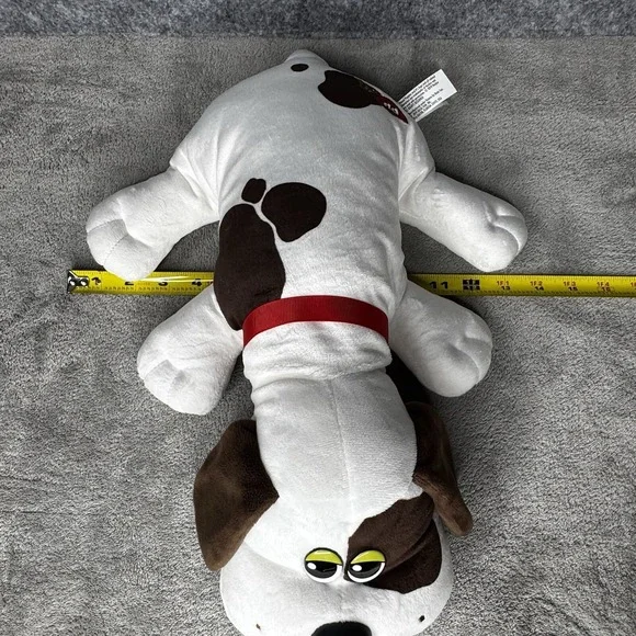 Pound Puppies Plush 17" White w/ Brown Spots, 2019 Hasbro Basic Fun Stuffed Dog - Picture 13 of 13